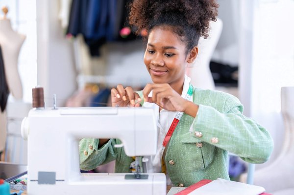 Machine à coudre éco-responsable chez Verotex